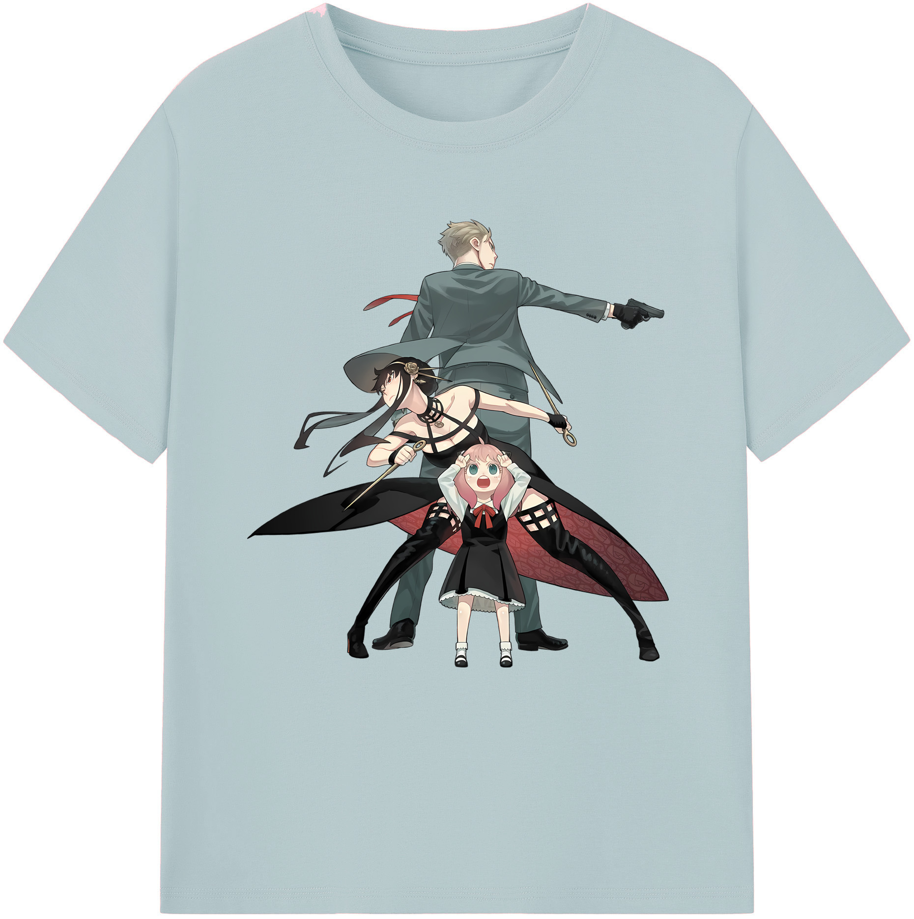 （画像用） SPY×FAMILY间谍家家酒 綿100％半袖Tシャツ（フロントプリント）